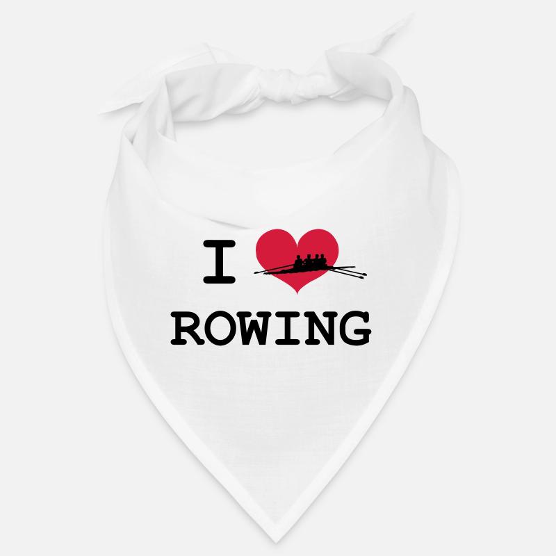 I Love Rowing Bandana