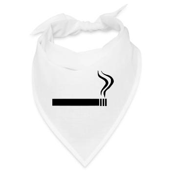 Zigarette - Bandana - Weiß - Vorne