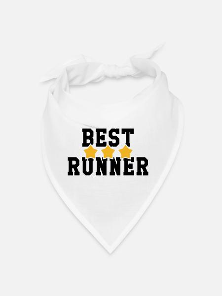 Running / Jogging / Run / Trail / Sport - Bandana - white - Front