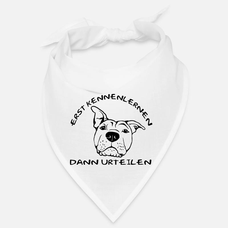 Erst Kennenlernen - Dann Urteilen - Bandana - Weiß