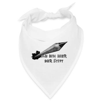 Ich bin hier der Stift - Bandana - Weiß - Vorne