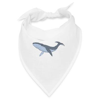Blue whale - Bandana - Weiß - Vorne