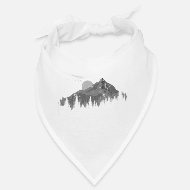Moonlit Peaks Silhouette Bandana