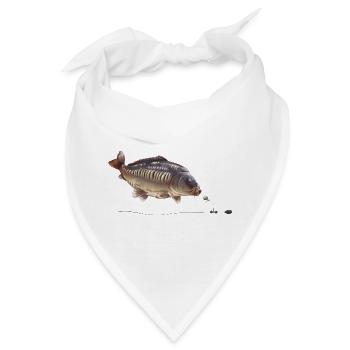 Spiegelkarpfen-Chod-Rig-Angeldesign - Bandana - Weiß - Vorne