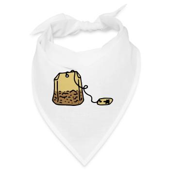 Tee Teebeutel Teetrinker Tea time - Bandana - Weiß - Vorne
