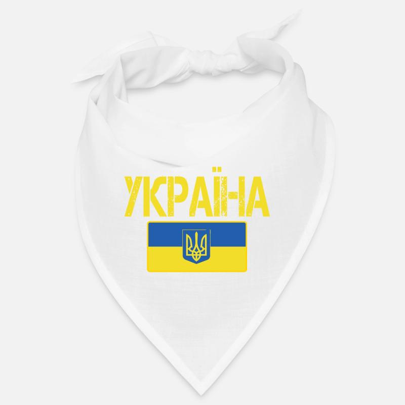 Support Ukraine with Ukraina flag Bandana