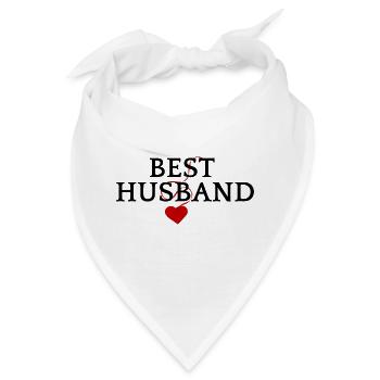 Best Husband - Bandana - Weiß - Vorne