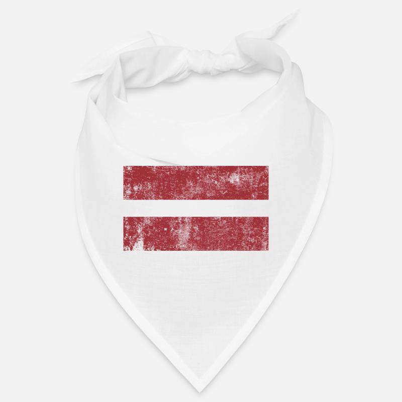 Drapeau de lettonie Drapeau Grunge Retro Vintage Bandana
