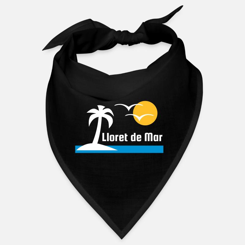 Lloret de Mar (île, palmier, soleil, oiseaux, mer) Bandana