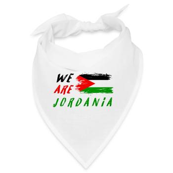 Wir sind Jordanien - Bandana - Weiß - Vorne