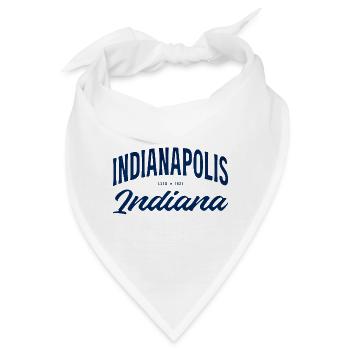 Indy Vintage Indianapolis Script - Bandana - Weiß - Vorne