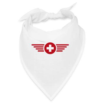 Schweiz Fahne - Bandana - Weiß - Vorne