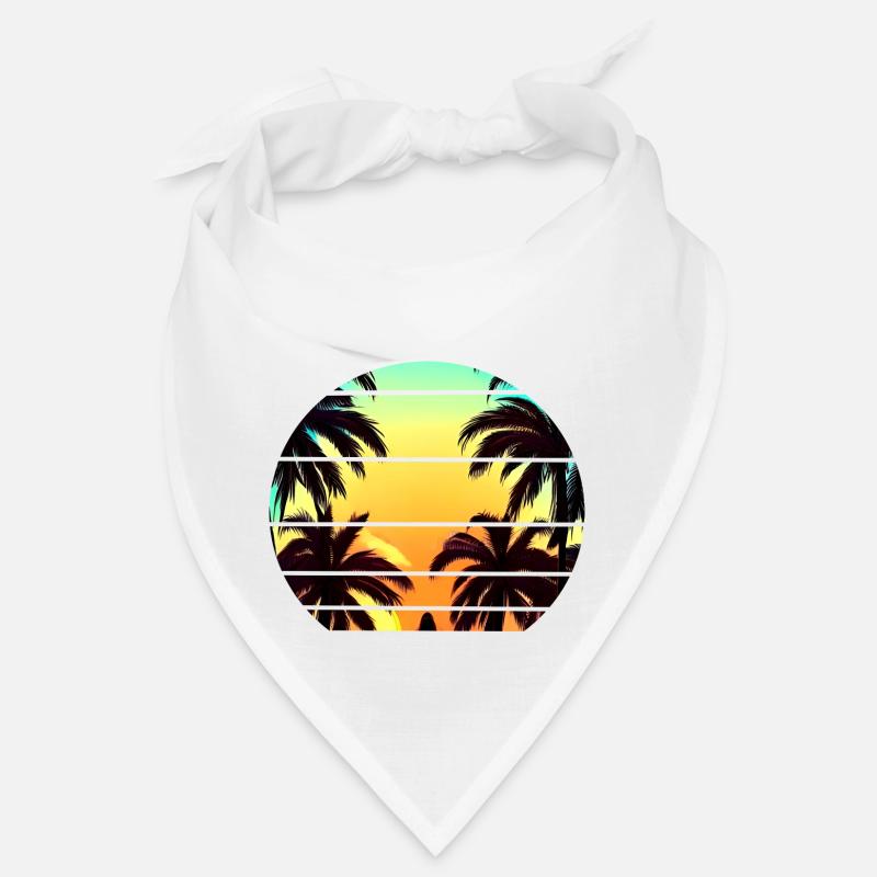 Coucher de soleil sous les palmiers Bandana