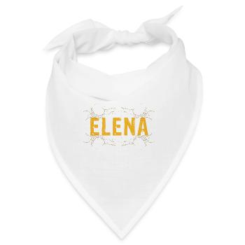 ELENA Schriftzug verziert - Bandana - Weiß - Vorne
