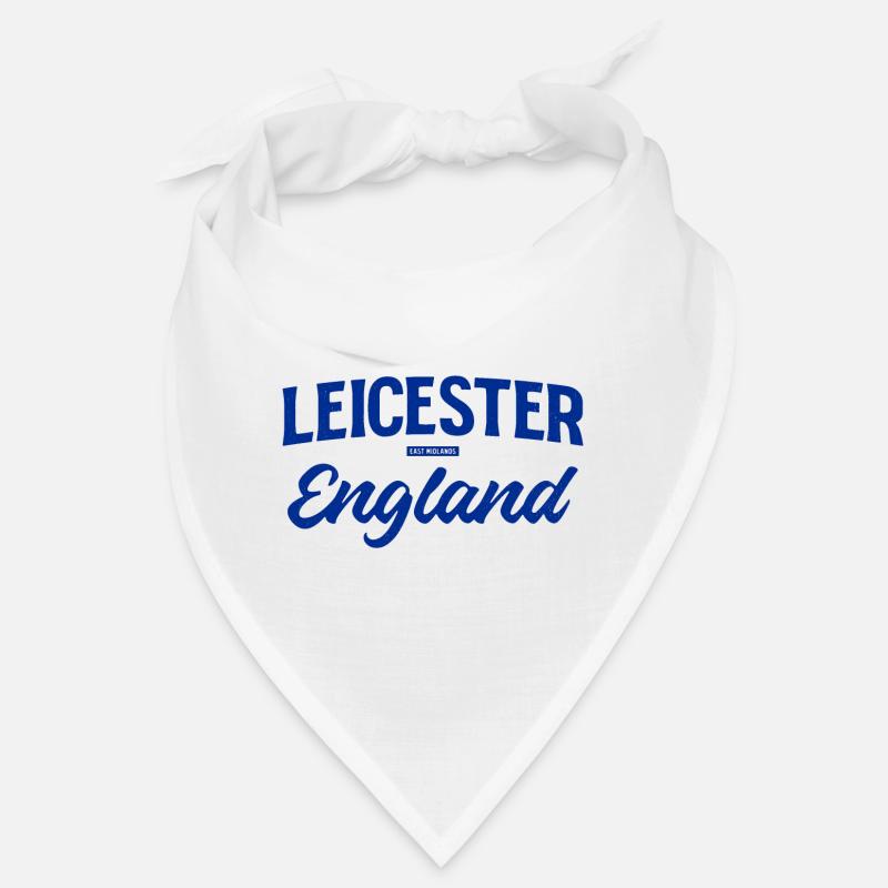 Leicester England Script Logo Bandana