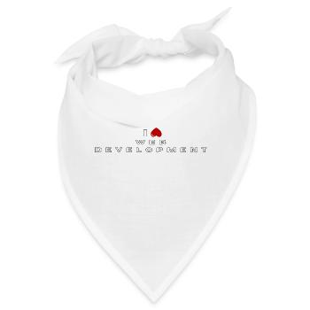 Ich hasse Webentwicklung - Bandana - Weiß - Vorne