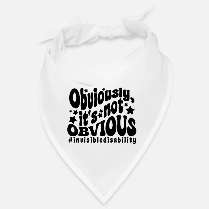 Invisible disability - Bandana - white