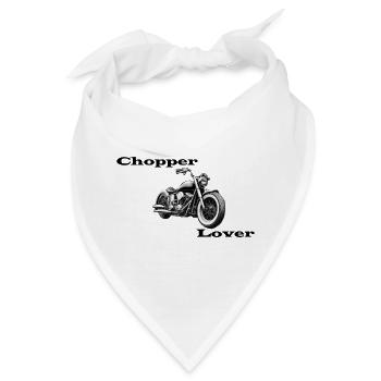 Chopper Lover - Bandana - Weiß - Vorne