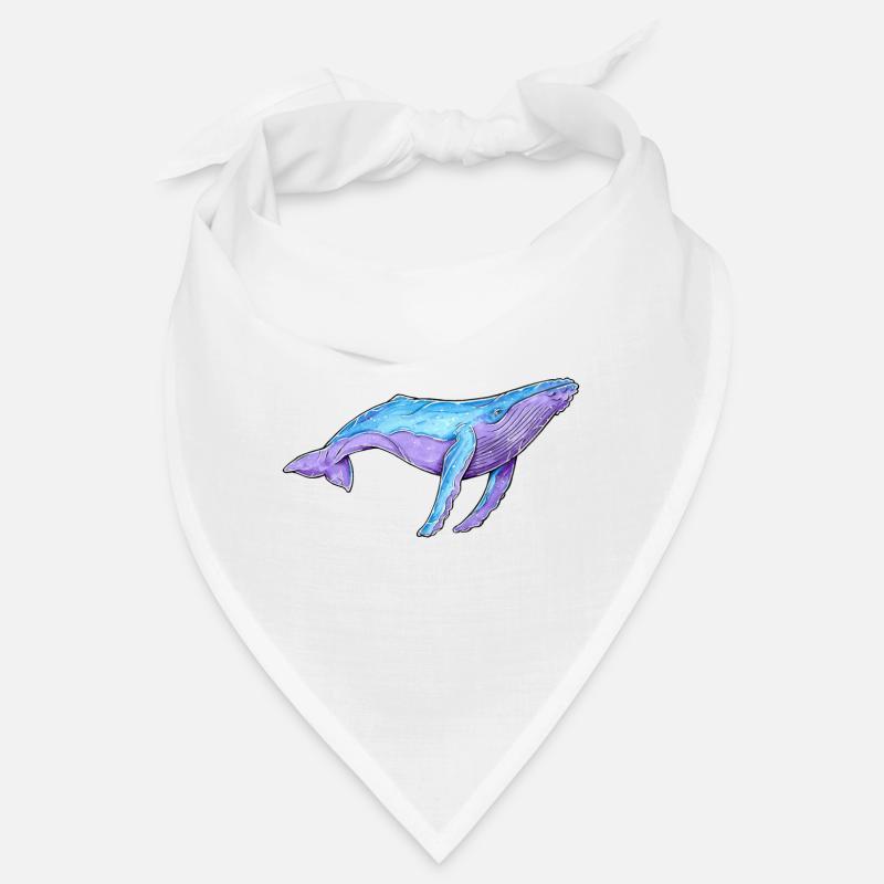 Baleine à bosse aquarelle Bandana