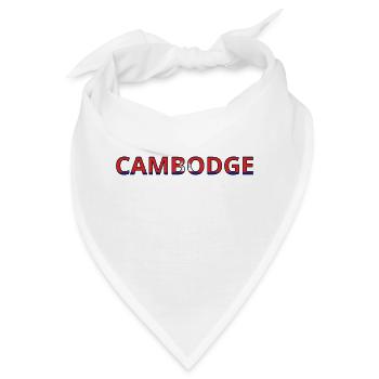 Flagge von Kambodscha - Bandana - Weiß - Vorne