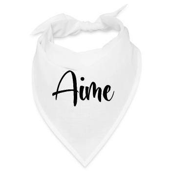 Name - Aime - Bandana - Weiß - Vorne