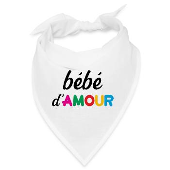Liebe Baby - Bandana - Weiß - Vorne