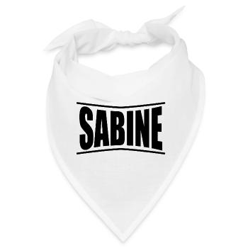 Sabine T-Shirt T-Shirt Geschenkidee - Bandana - Weiß - Vorne