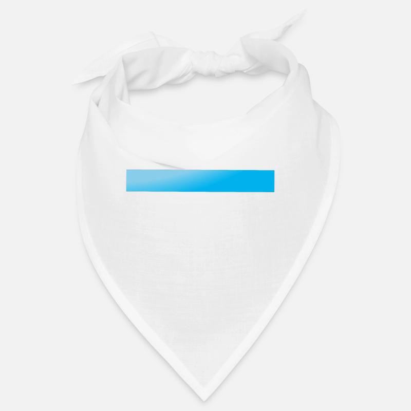 Ice-Blauer Farbverlauf Balken Bandana