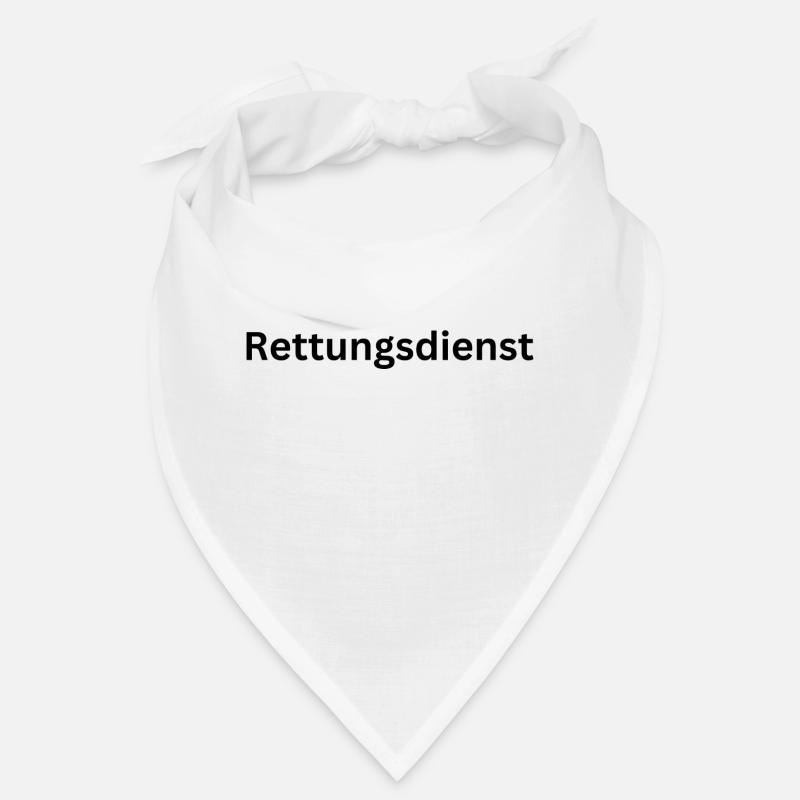 Schriftzug "Rettungsdienst" Bandana
