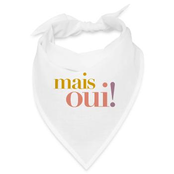 oh ja! –französisches Lebensgefühl - Bandana - Weiß - Vorne