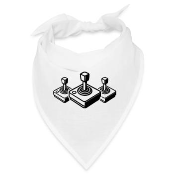 Retro Joypad Joystick Gamer - Bandana - Weiß - Vorne