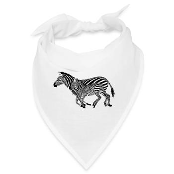 Zebra - Bandana - Weiß - Vorne