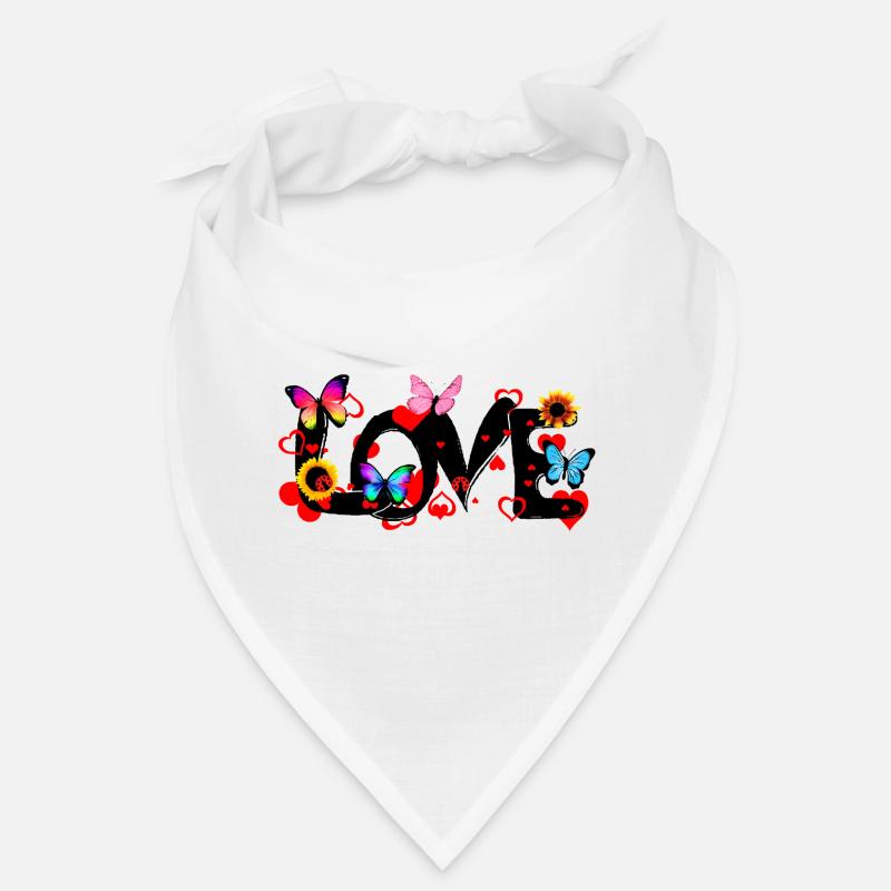 LOVE – Colorful Romantic Statement Design Bandana