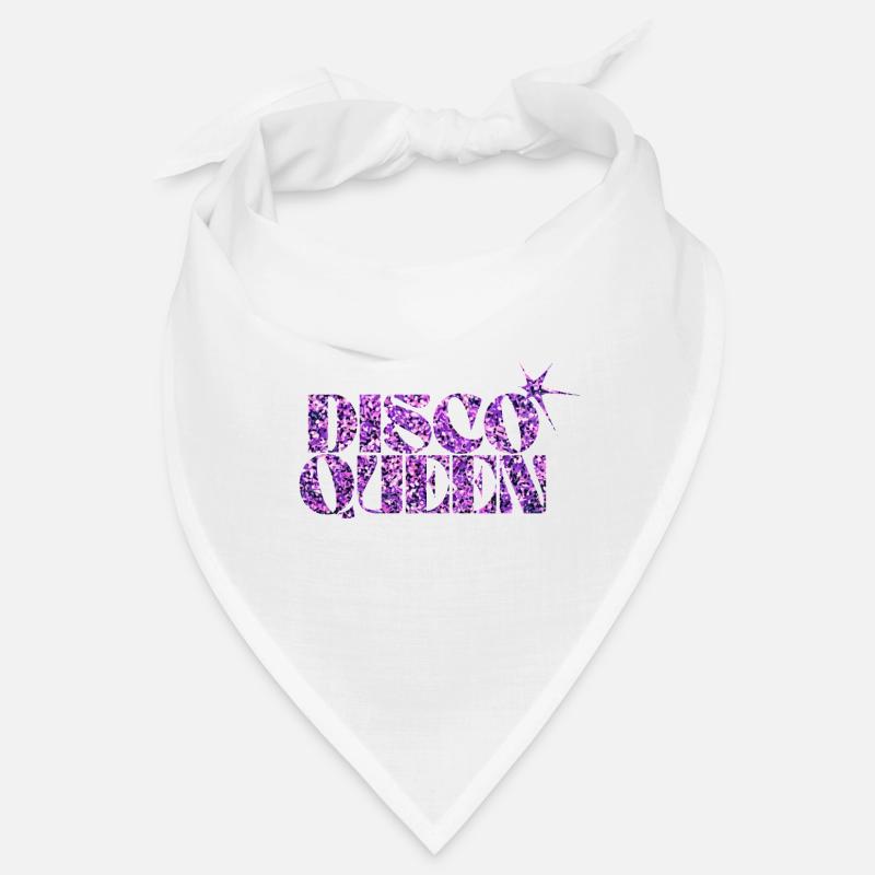 Disco Queen Glitter Pattern Bandana