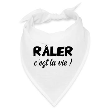 Sich zu beschweren ist das Leben! Humor Lustiger Witz - Bandana - Weiß - Vorne