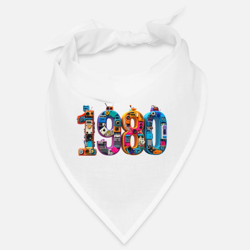 1980er Technik-Mosaik Bandana
