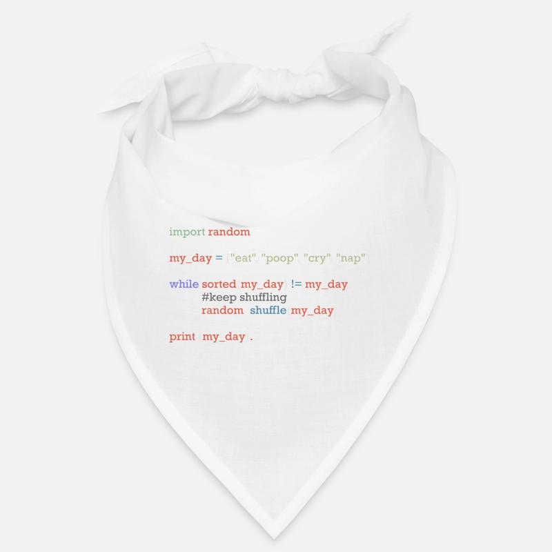 Funny python code about everyday life, baby Bandana