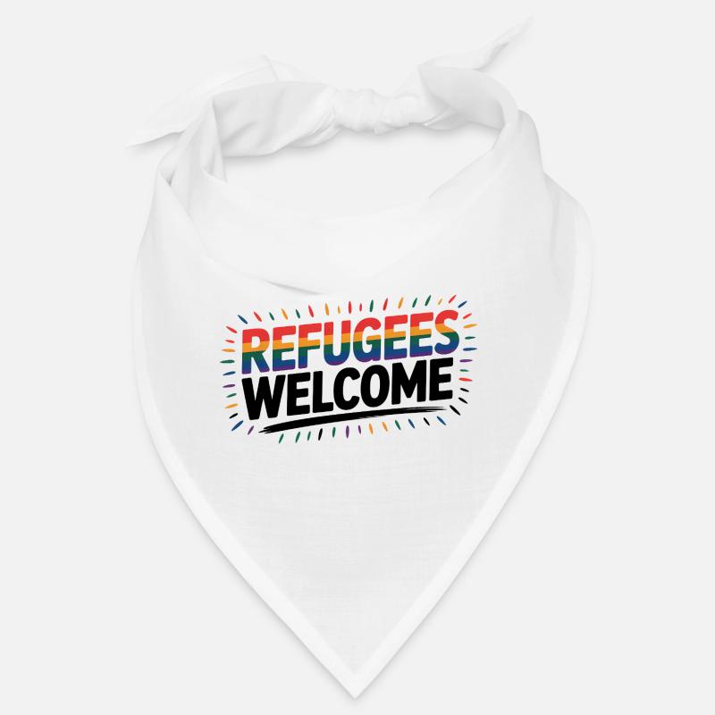 Refugees Welcome - Cool Pride Logo Bandana
