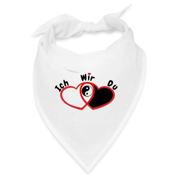 Liebespaar Beziehung Liebe - Bandana - Weiß - Vorne
