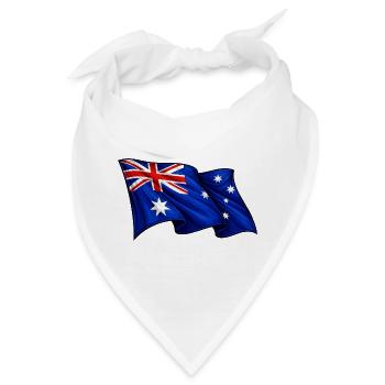Australische Flagge Australien - Bandana - Weiß - Vorne