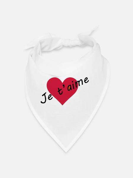 I love you - Bandana - white