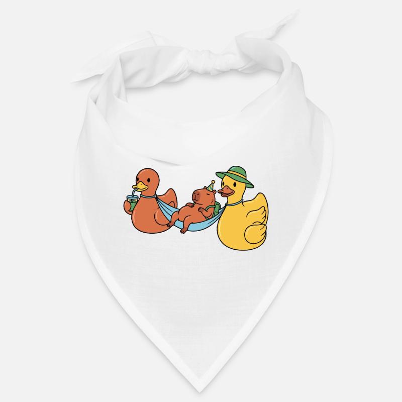 Ducks wearing capy Bandana