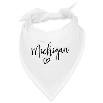 Michigan Heart Women's Love Michigan - Bandana - Weiß - Vorne