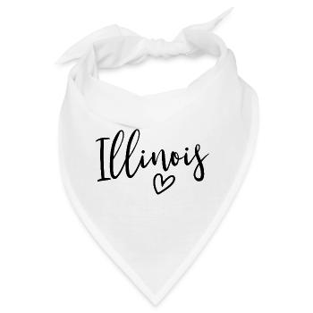 Illinois Heart Women's Love Illinois - Bandana - Weiß - Vorne