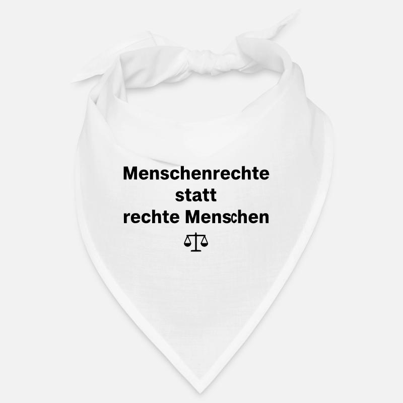  Menschenrechte Spruch Waage Bandana