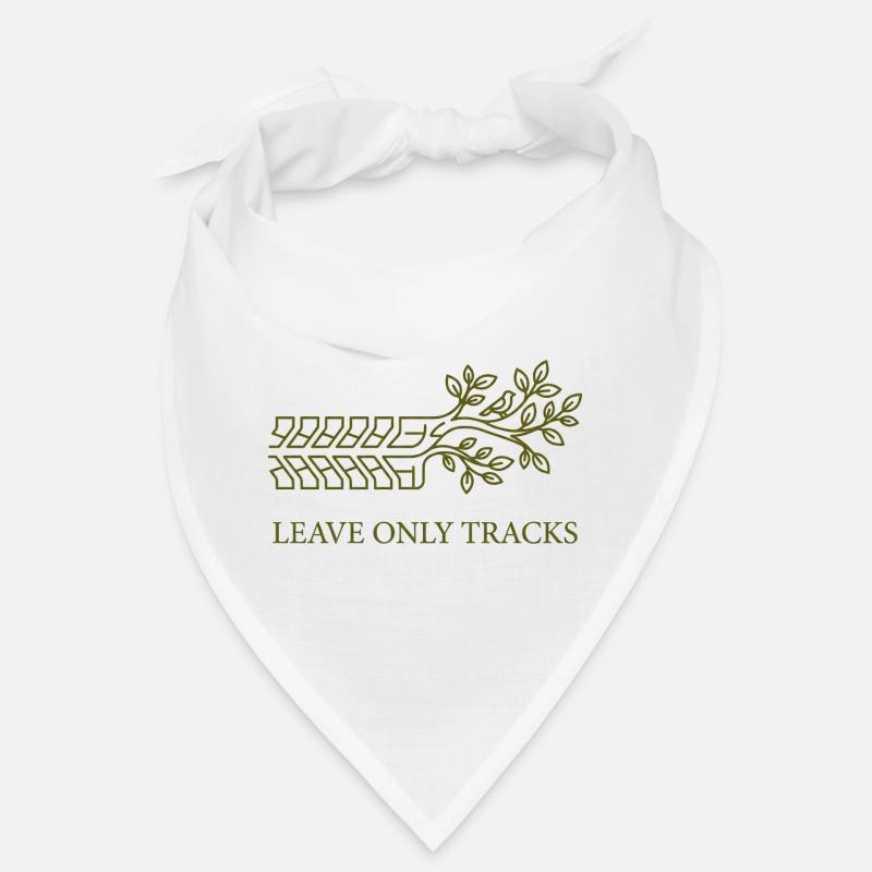 Leave Only Tracks Tree Tire Tread Art Bandana