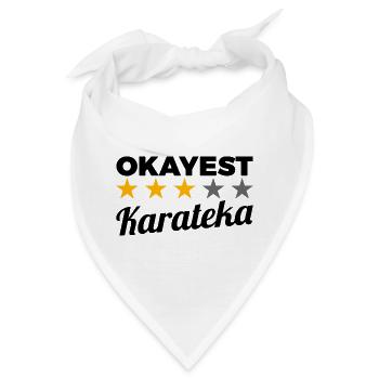 Lustiger Karateka - Bandana - Weiß - Vorne