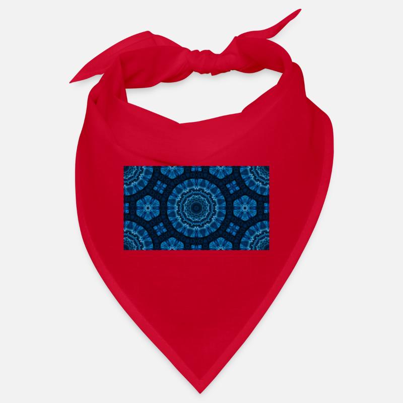 Azure Mandala Kaleidoscope Bandana