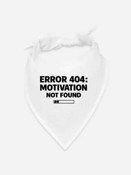 ERREUR 404 : Motivation non trouvée | Faute minimale de frappe - Bandana - blanc - Devant