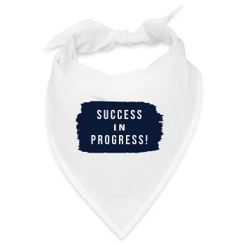Success in Progress - Bandana - Weiß - Vorne